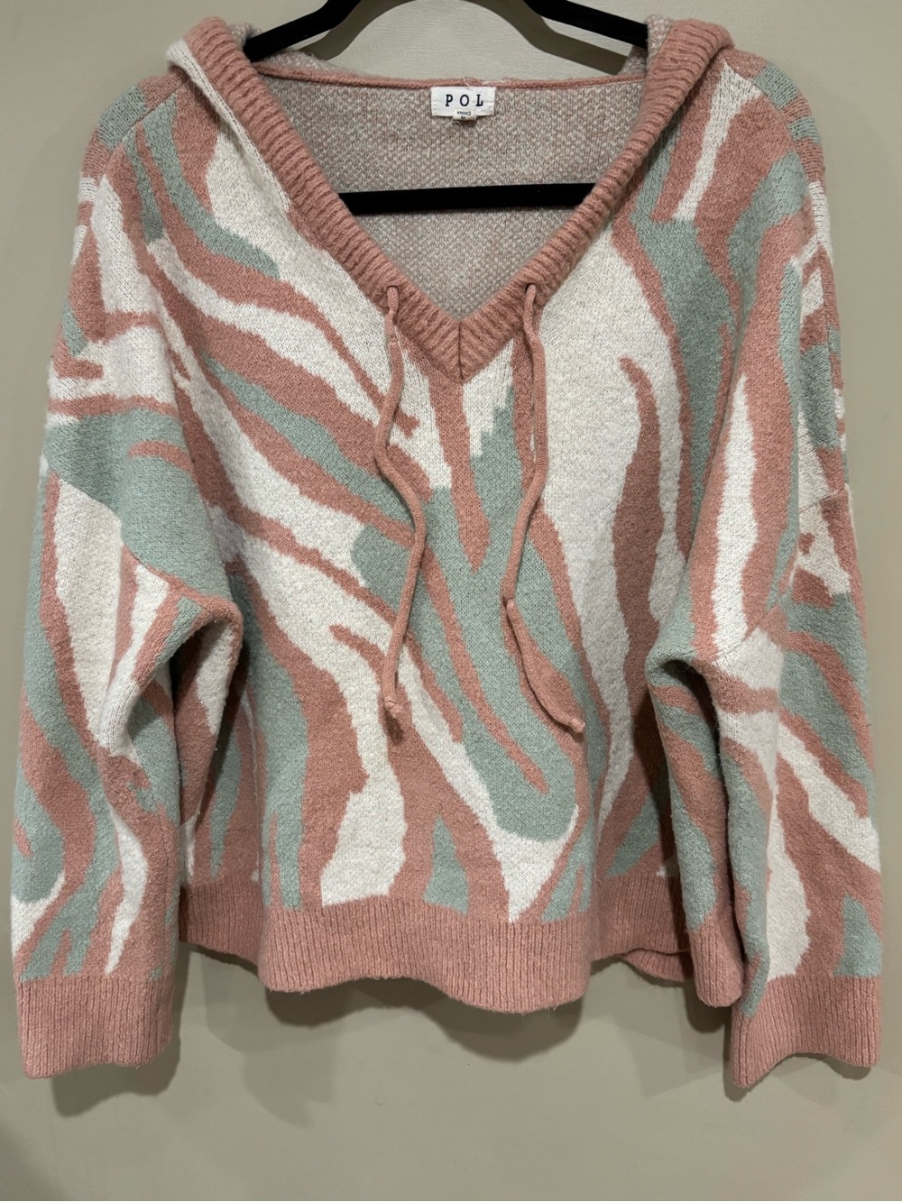 POL zebra sweater hoodie